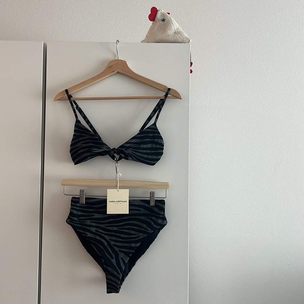 NWT Mara Hoffman Textured Bikini